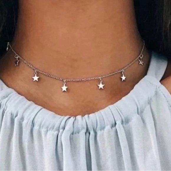 Jewelry - Silver Star Chain Choker